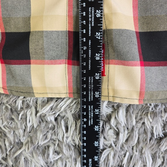 Dixxon Flannel Snap-On Limited Edition Plaid Button Up Shirt Mens XL Tan Black - Picture 6 of 8